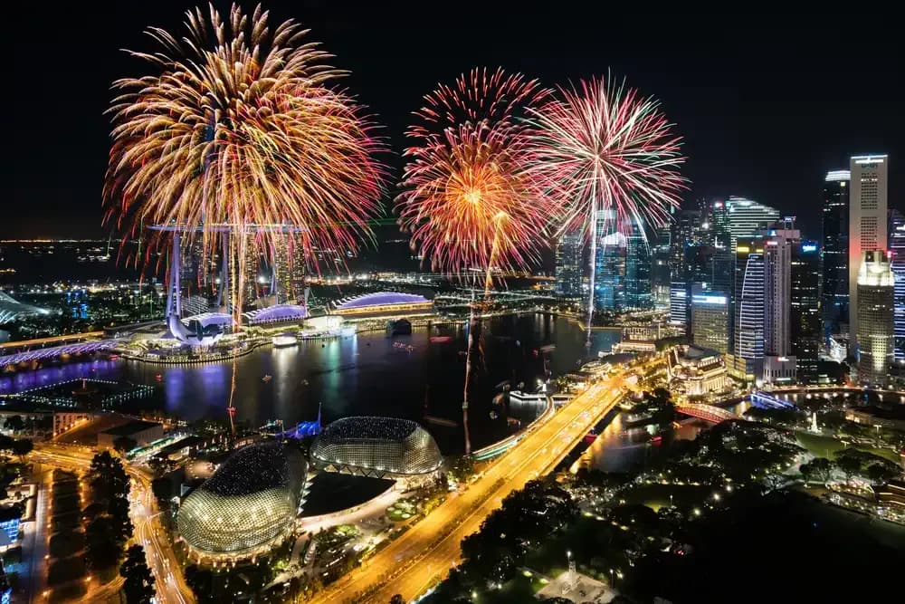 Singapore at night