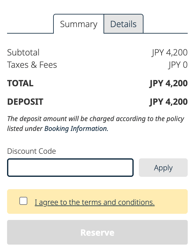promo code IBE section