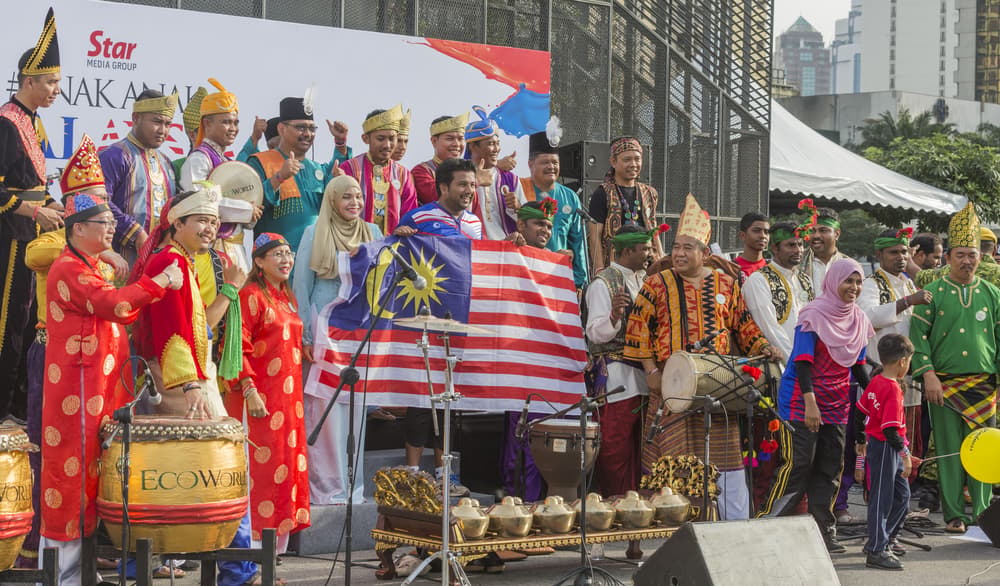 Festival crowd in Kuala Lumpur
