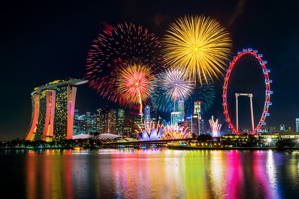 Marina Bay fireworks display