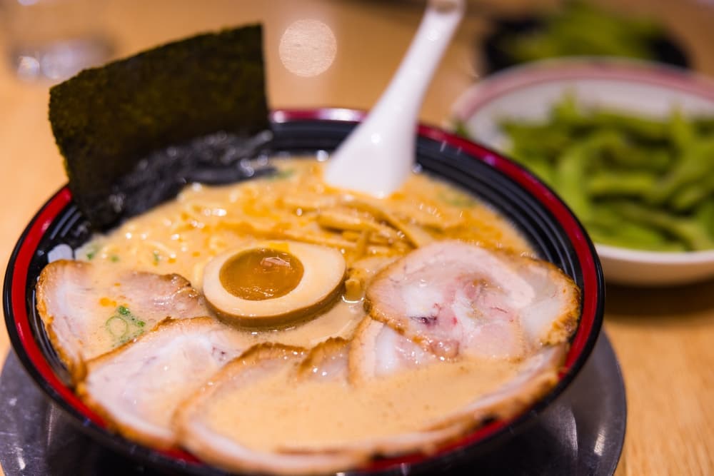 Delicious Japanese ramen with rich broth