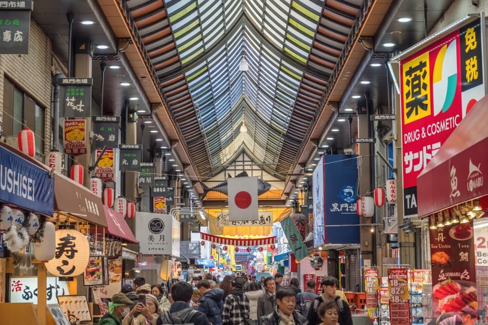 Kuromon market Osaka, Japan