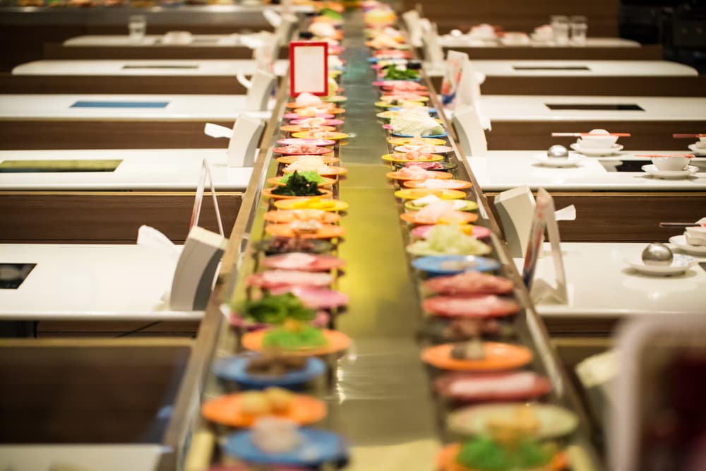 Conveyor-Belt Sushi in Kyoto 