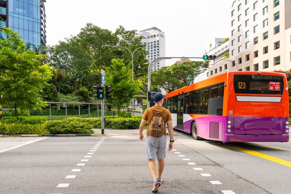 Traveler in singapore