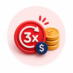 Cashback gấp 3 lần