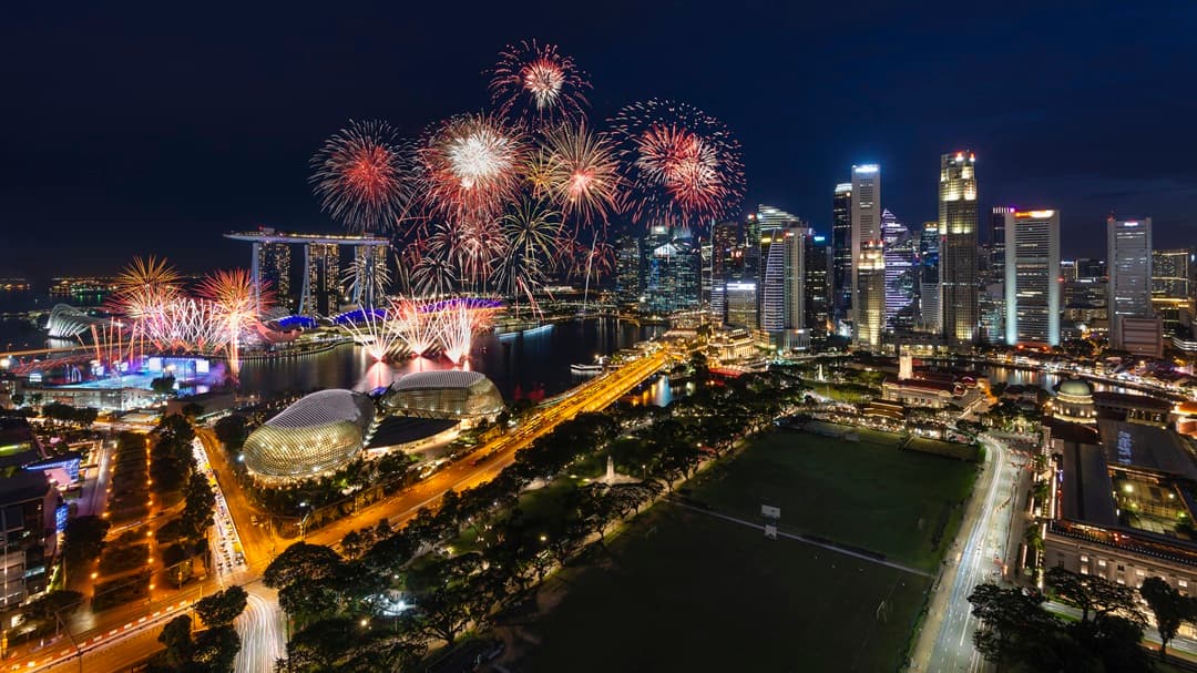 Marina Bay during National Day festivities