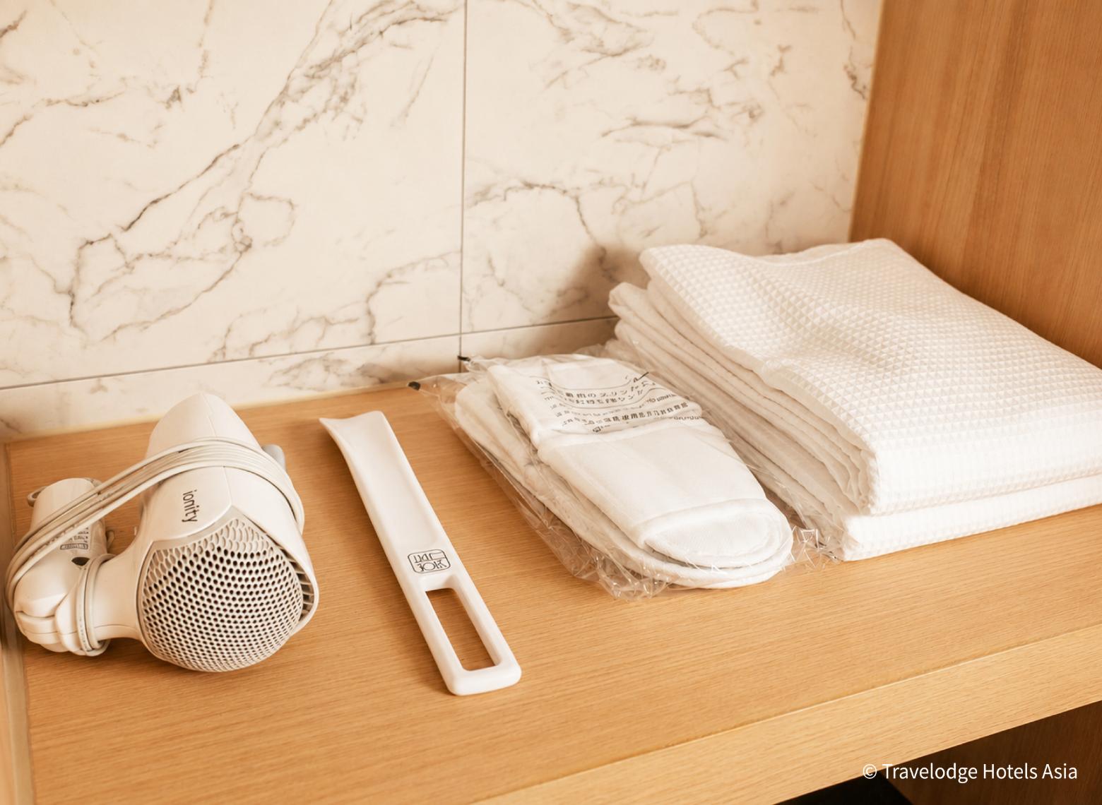 Travelodge Osaka Shinsaibashi Standard Twin Room Amenities